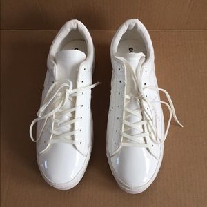 Converse One Star White Patent Leather Sneakers 10